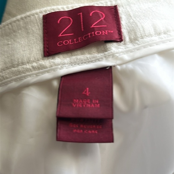 212 Collection Flat Front Linen Blend Trousers Classic Old Money Level - Picture 7 of 9